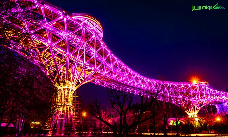 پل طبیعت تهران، سازه مدرن و زیبای معلق که دو پارک را به هم متصل می‌کند