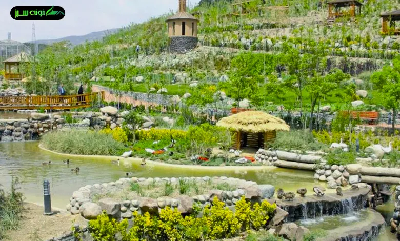 نمایی زیبا از باغ پرندگان تهران