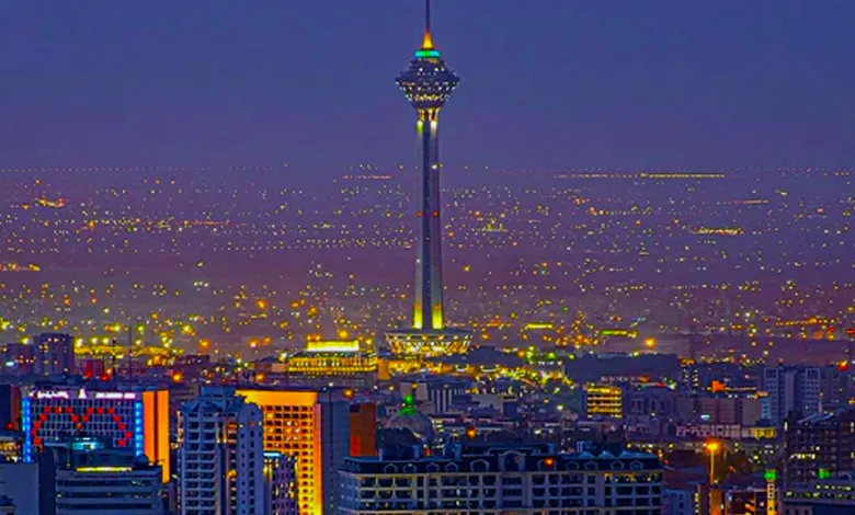برج میلاد از بالای بام بوکان