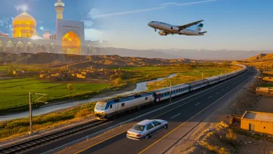 مسافت تهران تا مشهد