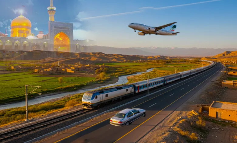 مسافت تهران تا مشهد